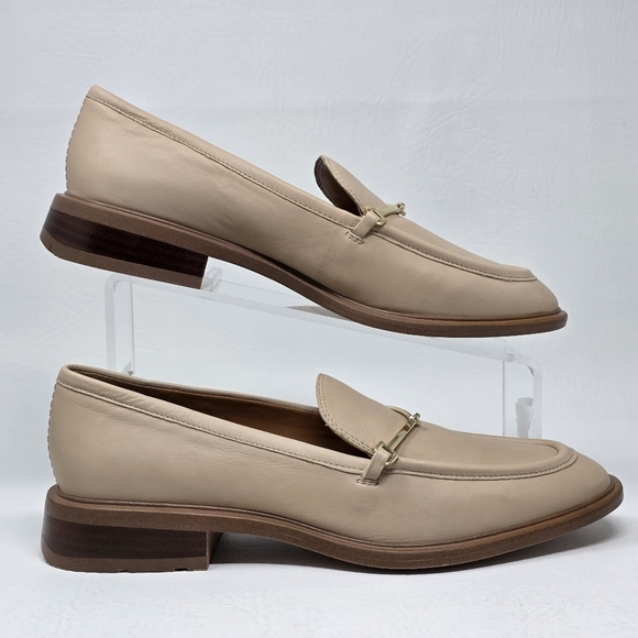 Franco Sarto Women's EDA Classic Slip on Loafer Oyster Beige Size 8.5M New - Picture 2 of 10